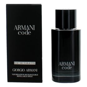 Armani Code by Giorgio Armani, 2.5 oz Eau De Toilette Refillable Spray for Men