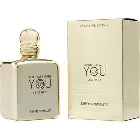 EMPORIO ARMANI STRONGER WITH YOU LEATHER by Giorgio Armani EAU DE PARFUM SPRAY 3.4 OZ