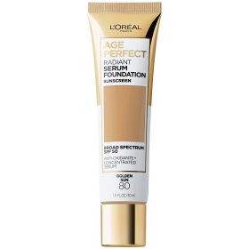 L'Oreal Paris Age Perfect Radiant Serum Foundation with SPF 50;  Golden Sun;  1 fl oz