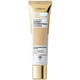 L'Oreal Paris Age Perfect Radiant Serum Foundation with SPF 50;  Rose Ivory;  1 fl. oz