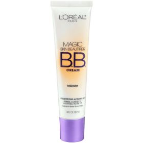 L'Oreal Paris Magic Skin Beautifier BB Cream for Face with Vitamin C & E;  Medium;  1 fl oz