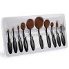 10-PCS Oval-Shaped Makeup Brush Set