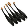 10-PCS Oval-Shaped Makeup Brush Set