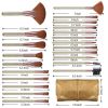 22pcs gold brushes set