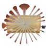 22pcs gold brushes set