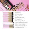 Travel Set Mini Makeup Brush Set of 10 (Pink Gold)