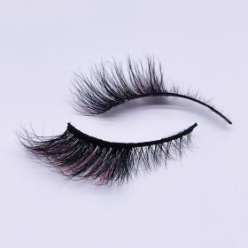 Newly Colorful Eyelashes Soft Mink Lashes Winged Thick Eyelash Handmade Curly Lashes Natural Long Lash For Eyelash Extension (Color: M160-P)