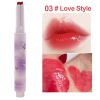 Jelly Mirror Lipstick Makeup Love Shape Waterproof Non-stick Cup Solid Lip Gloss Clear Long Lasting Moisturizing Lipstick Pen