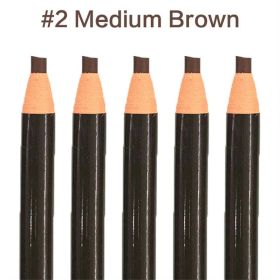 5pcs/Set Eyebrow Pencil Makeup Eyebrow Enhancers Cosmetic Art Waterproof Tint Stereo Types Coloured Beauty Tools Free Shipping (Color: 2-Medium Brown)